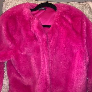 Wild Fable Pink Fur Jacket